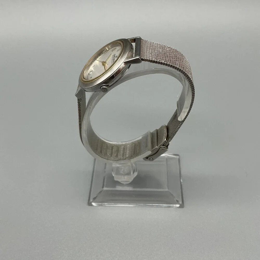 Women's Two-Tone Mesh Bracelet Watch - Silver and Gold